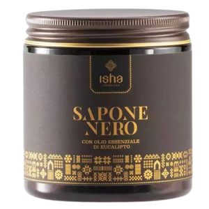 Sapun negru african cu eucalipt 1000ml Isha