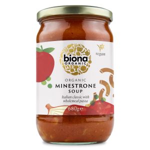 Supa minestrone cu legume si paste bio 680g Biona