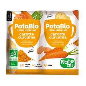 Supa instant cu morcovi, turmeric si legume bio 2 buc x 8.5g 17g Nat-ali