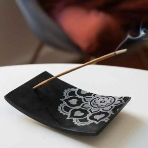 Suport pentru betisoare parfumate din piatra tibet Aromandise