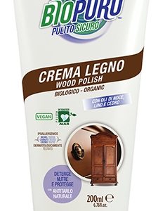 Crema pentru curatarea si intretinerea lemnului hipoalergena ecologica 200ml Biopuro