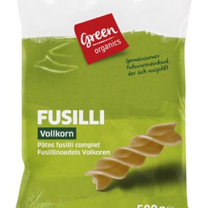 Fusilli din grau dur integral bio 500g Green Organics