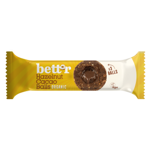 Bilute cu umplutura de cacao si alune de padure bio 3buc x 15g Bettr