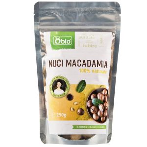 Nuci macadamia bio 250g Obio