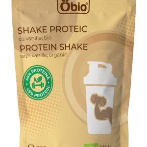 Shake proteic cu vanilie bio 300g Obio