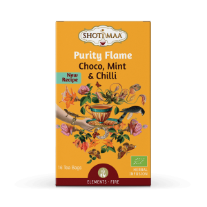 Ceai elements - purity flame - cacao, menta si chilli bio 16dz x 2g 32g Shotimaa