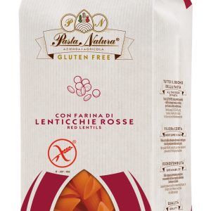 Penne din linte rosie bio 250g Pasta Natura