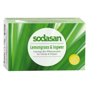 Sapun crema cu lemongrass si ghimbir ecologic 100g Sodasan