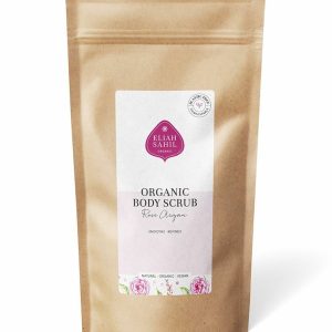 Scrub pentru corp cu trandafiri si argan ecologic 700g - refill Eliah Sahil