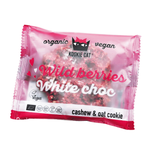 Cookie cu fructe de padure bio 50g Kookie Cat